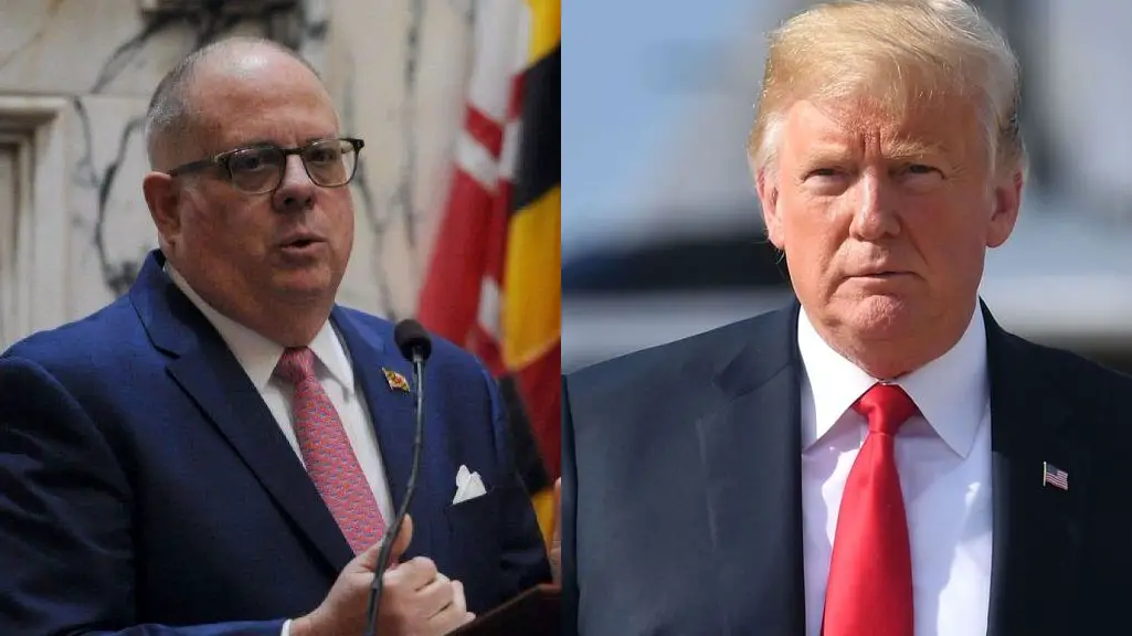 Larry Hogan and Donald Trump