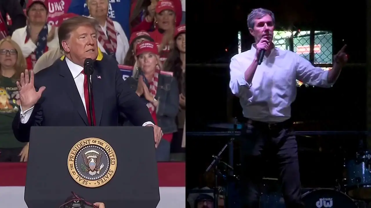 Trump Beto El Paso Rallies