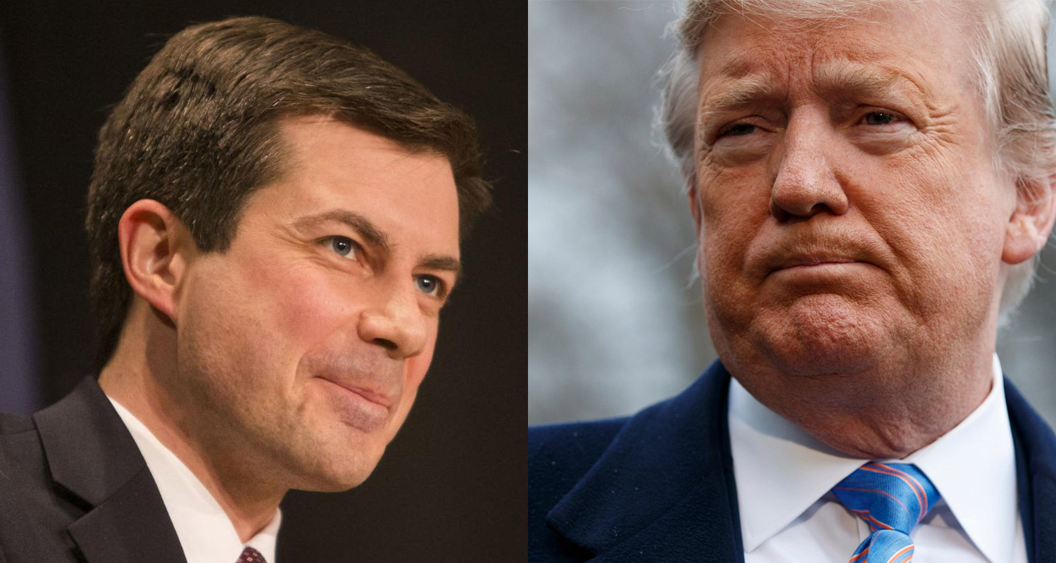 Pete Buttigieg Donald Trump 2020