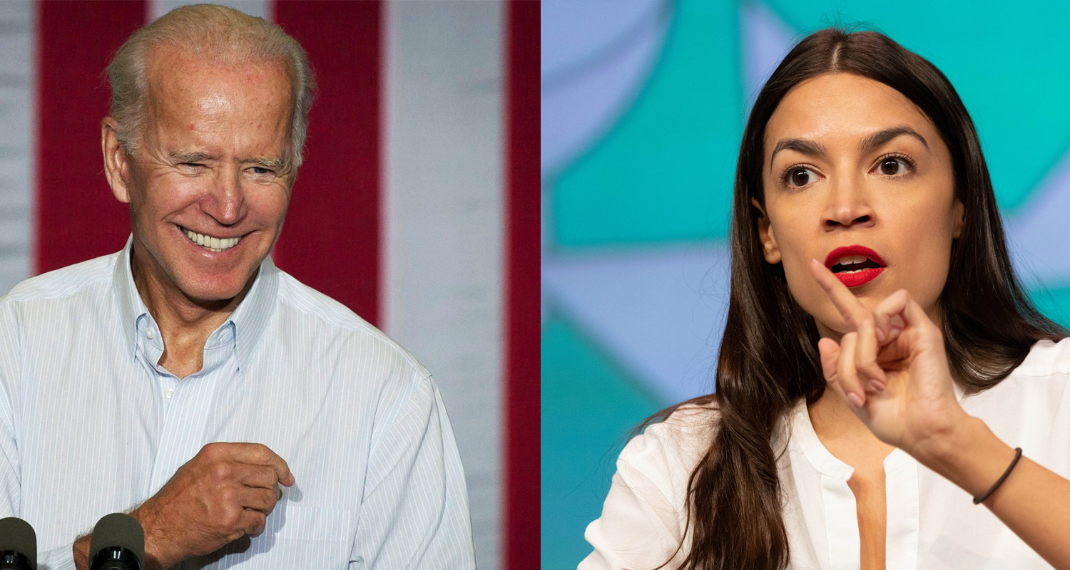 Joe Biden Alexandria Ocasio-Cortez