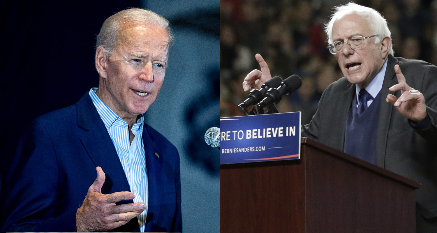 Joe Biden Bernie Sanders 2020